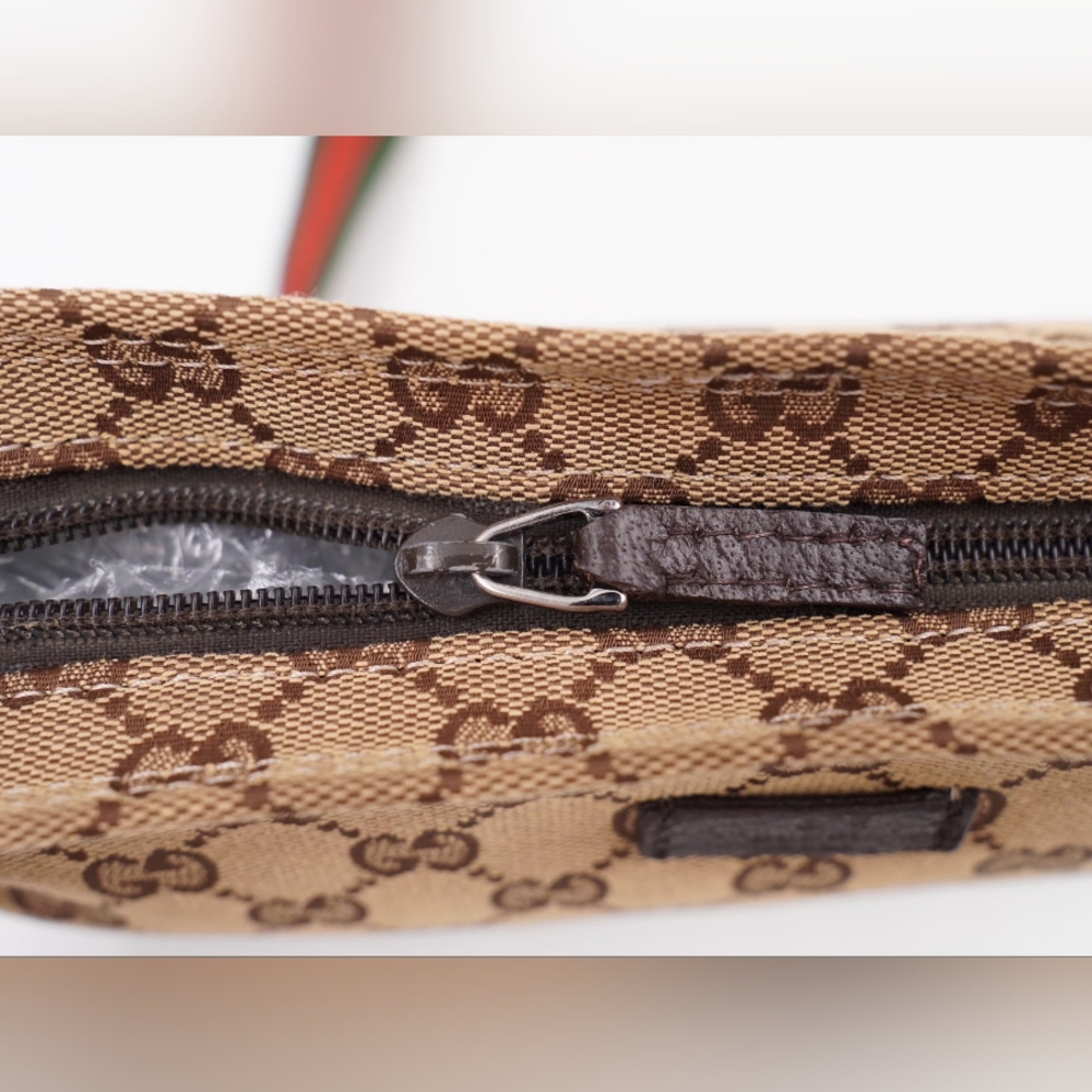 BN22 ❣️ GUCCI Monogram Web Flat Messenger Crossbody - Picture 12 of 13